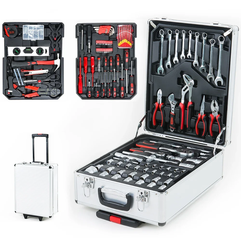 186Pcs Tools Box Set Mechanic Professional Hand Tool Kit Car Repair Hand Socket Tool Set
186Pcs Tools Box Set Mechanic Professional Hand Tool Kit Car Repair Hand Socket Tool Set