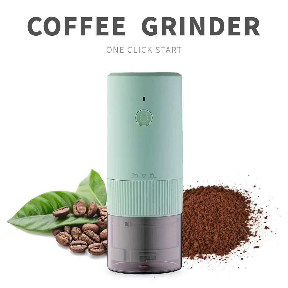Round electric coffee bean grinder USB charging portable coffee grinder Home grinder 
Round electric coffee bean grinder USB charging portable coffee grinder Home grinder
