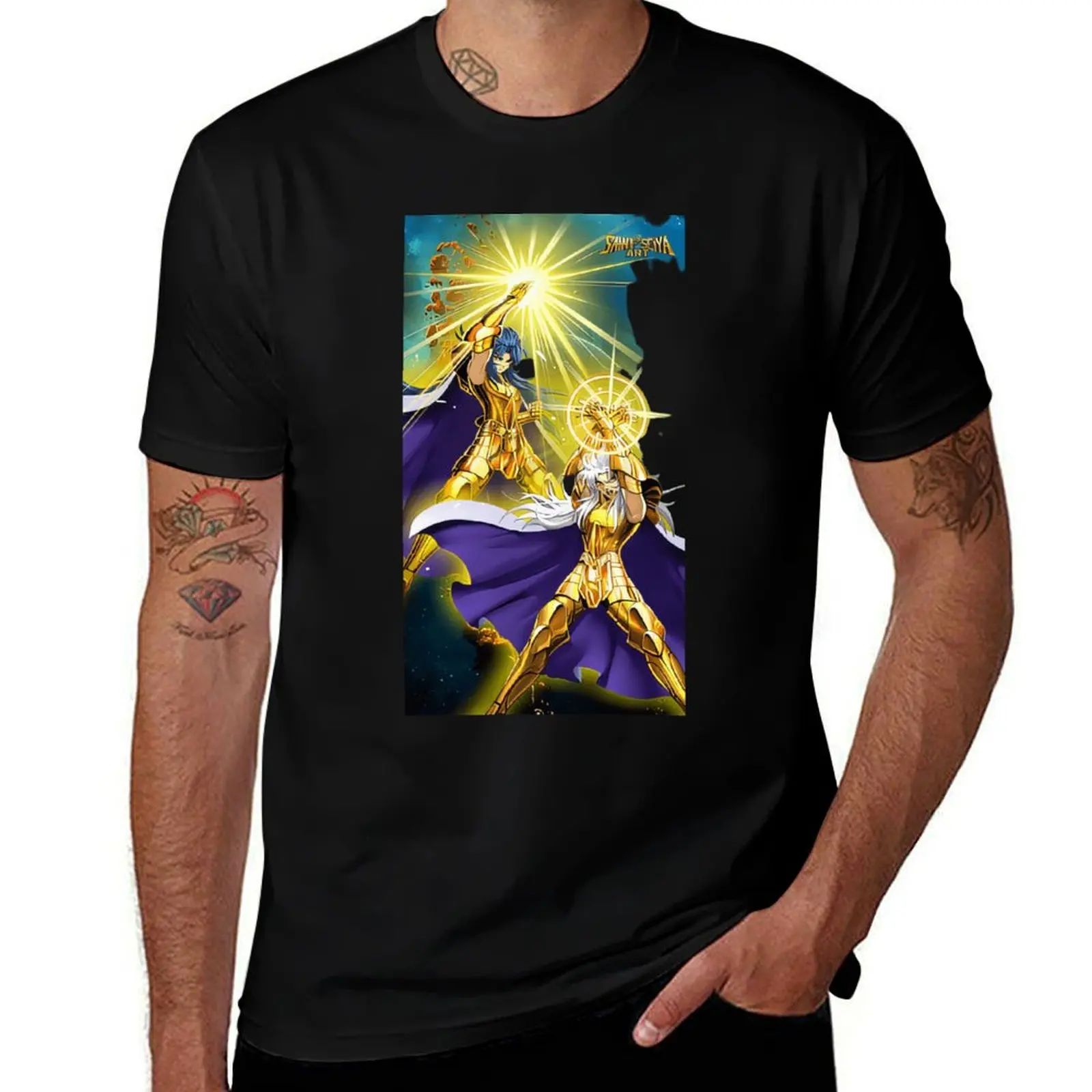 Statement T-Shirt Breathable Graphic Print for Summer Preppy Look Saint Seiya Gold Saint Shun Shiryu Hyoga Ikki Gemini Saga
Statement T-Shirt Breathable Graphic Print for Summer Preppy Look Saint Seiya Gold Saint Shun Shiryu Hyoga Ikki Gemini Saga