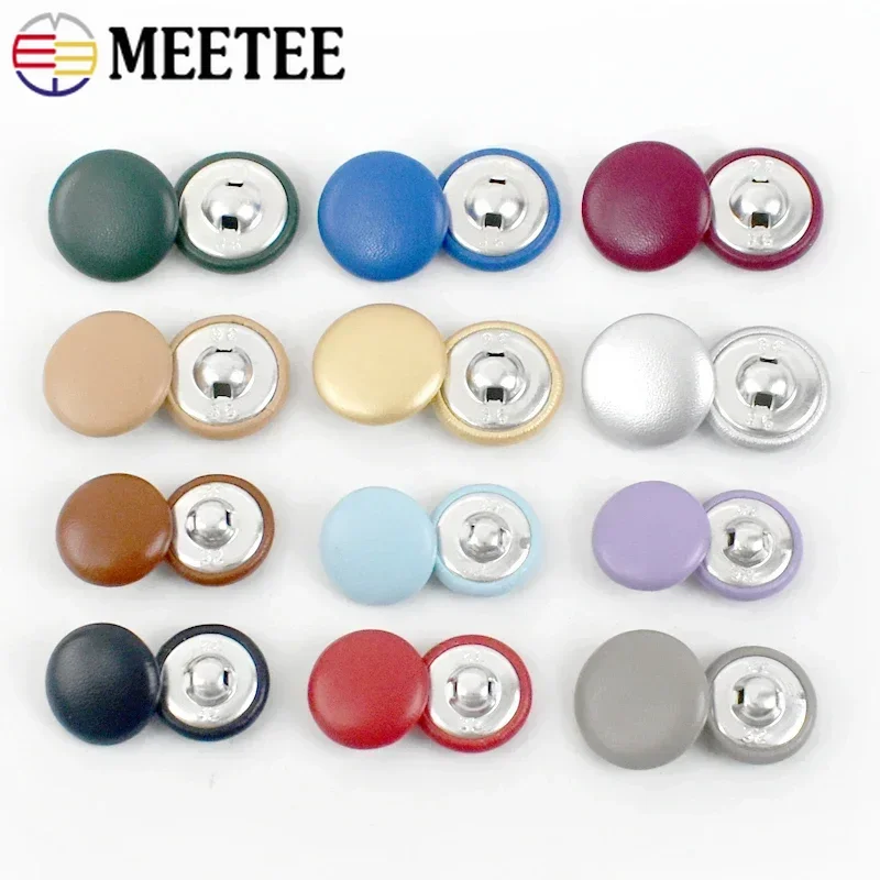 50Pcs Meetee Leather Covered 11-28mm Round Button Sewing Coat Clothing Replace Buttons Sofa Cover Decor Craft Buckle Accessories
50Pcs Meetee Leather Covered 11-28mm Round Button Sewing Coat Clothing Replace Buttons Sofa Cover Decor Craft Buckle Accessories