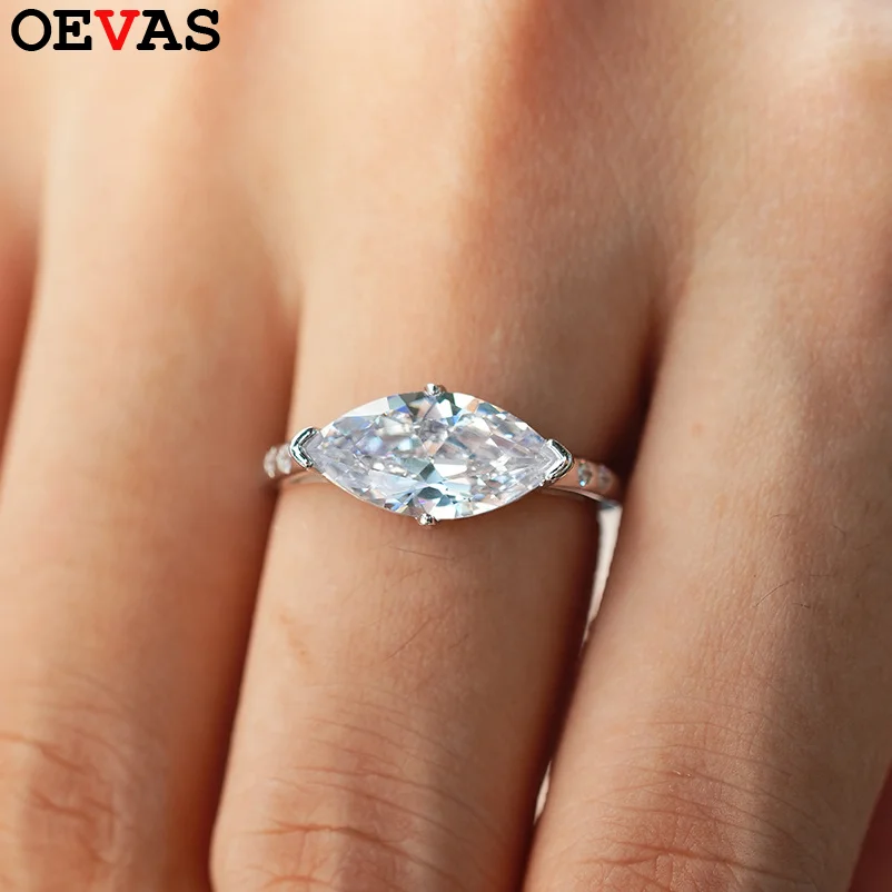 OEVAS 7x14mm 3ct Marquise Cut Moissanite Rings For Women 925 Silver Lab Diamond Wedding Party Fine Jewelry Gift with GRA
OEVAS 7x14mm 3ct Marquise Cut Moissanite Rings For Women 925 Silver Lab Diamond Wedding Party Fine Jewelry Gift with GRA