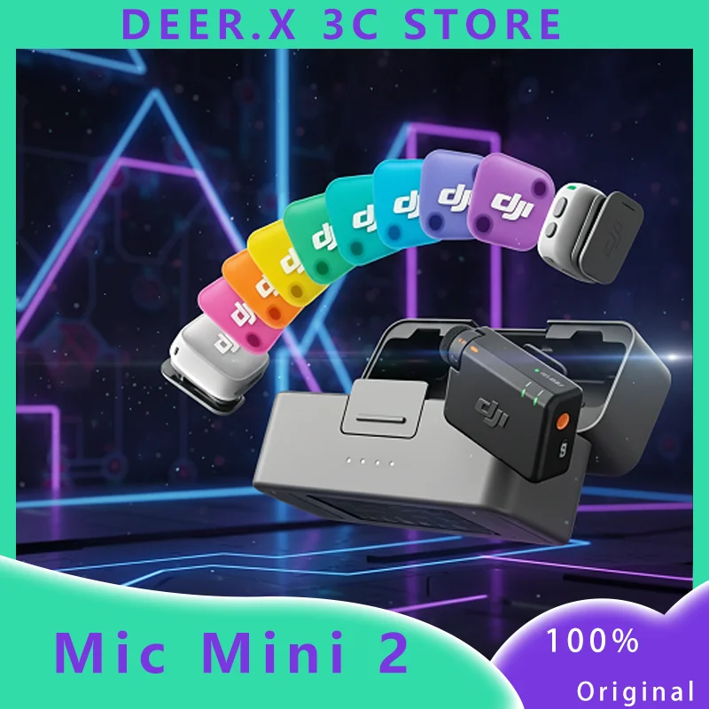 For DJI Mic Mini 2 Wireless Bluetooth Lapel Microphone Dual Transmitter One Receiver Magnetic Clip For Live Streaming Recording
For DJI Mic Mini 2 Wireless Bluetooth Lapel Microphone Dual Transmitter One Receiver Magnetic Clip For Live Streaming Recording
