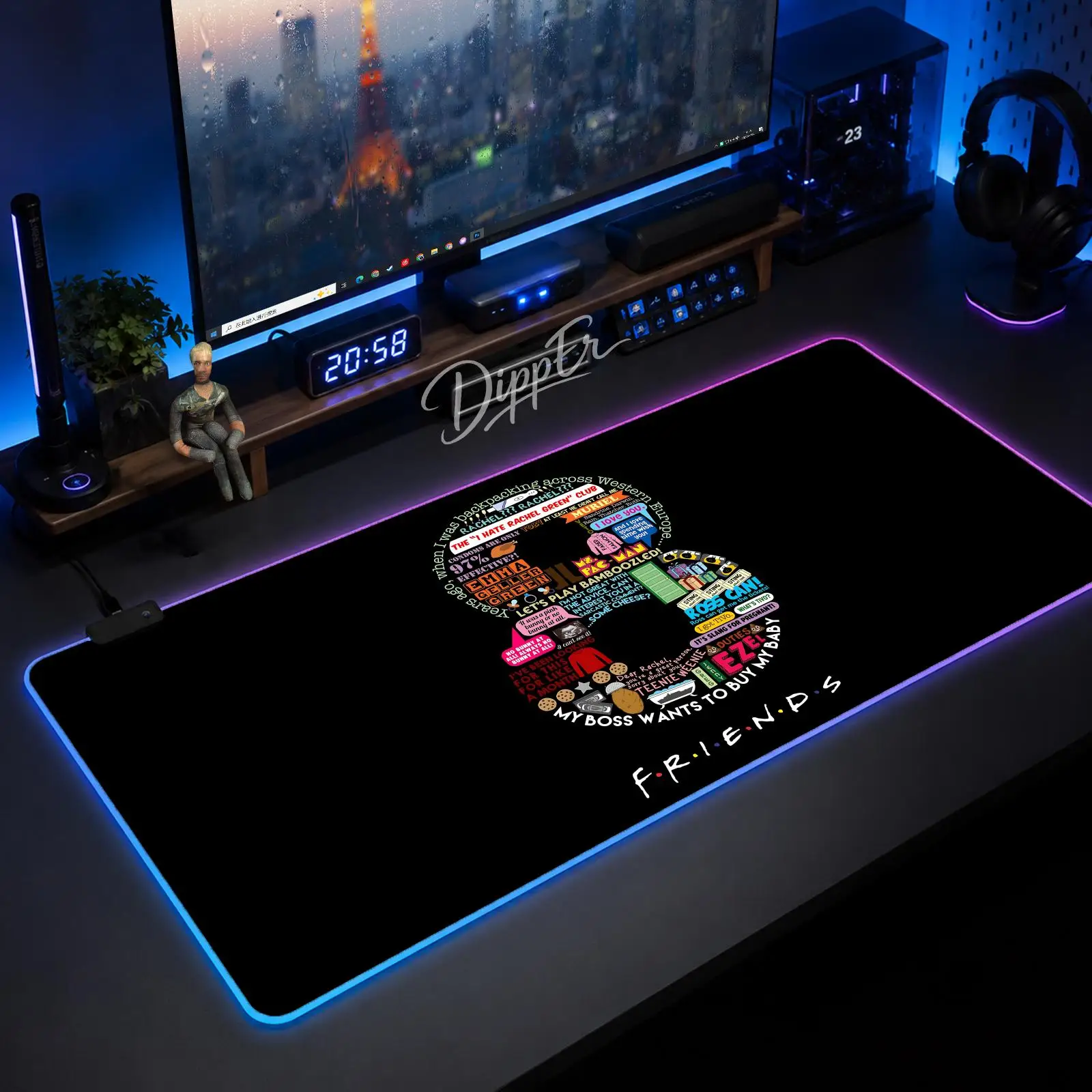 Game Show Amigos Friends Mouse Pad Gaming Anime Mouse Pad XXL RGB Desk Mats LED Table Pads Backlit Rubber Desktop
Game Show Amigos Friends Mouse Pad Gaming Anime Mouse Pad XXL RGB Desk Mats LED Table Pads Backlit Rubber Desktop
