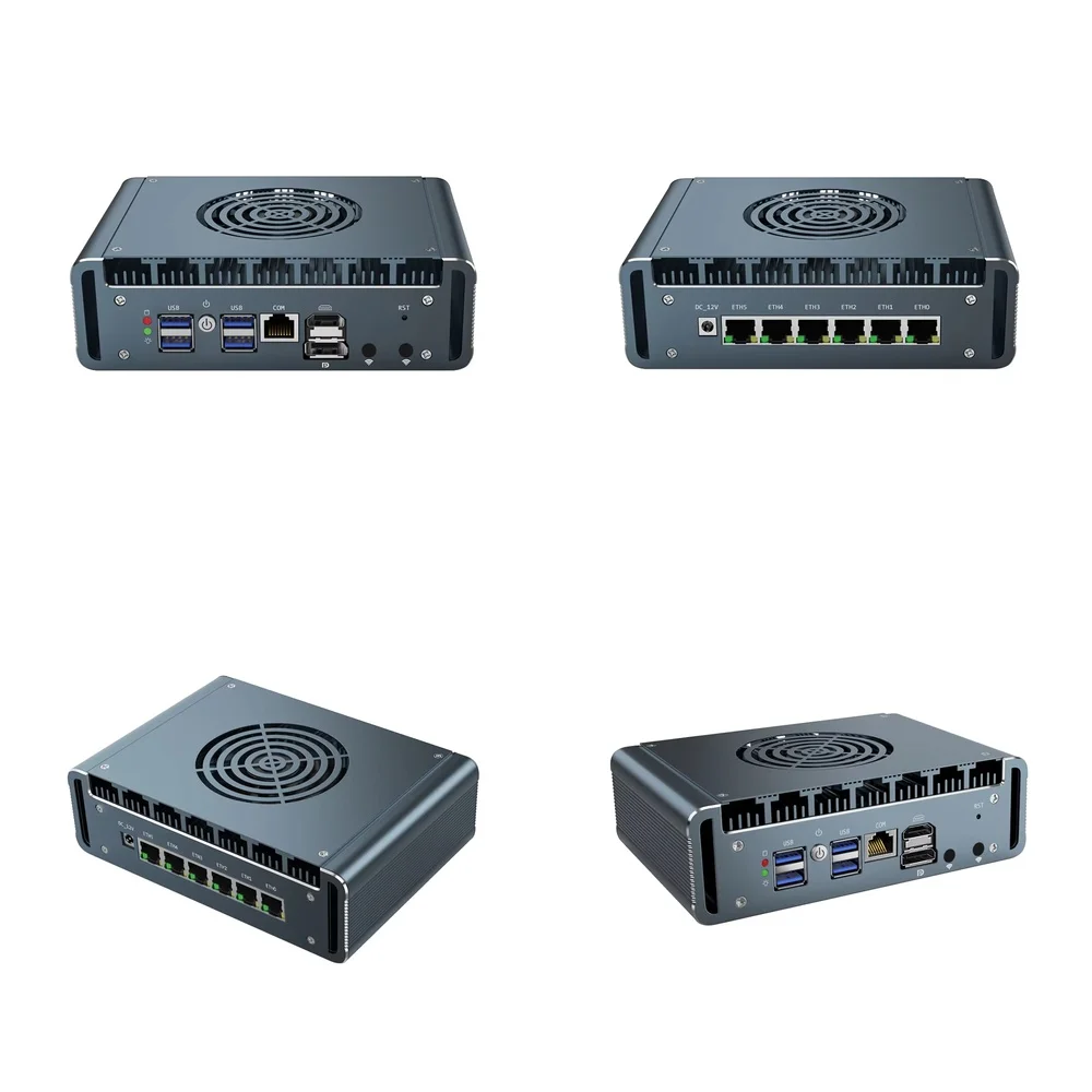 for Core i7-13620H i5-1345U N100 Mini PC DDR5 6x2.5G LAN Proxmox Router Soft Firewall Network Computer HD Server
for Core i7-13620H i5-1345U N100 Mini PC DDR5 6x2.5G LAN Proxmox Router Soft Firewall Network Computer HD Server