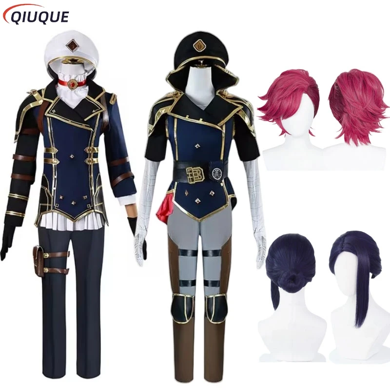 Game LOL Arcane Season 2 Caitlyn and Vi Cosplay Costume with Hat Accessories Props Cosplay Wig Halloween Carnival Party Outfits
Game LOL Arcane Season 2 Caitlyn and Vi Cosplay Costume with Hat Accessories Props Cosplay Wig Halloween Carnival Party Outfits