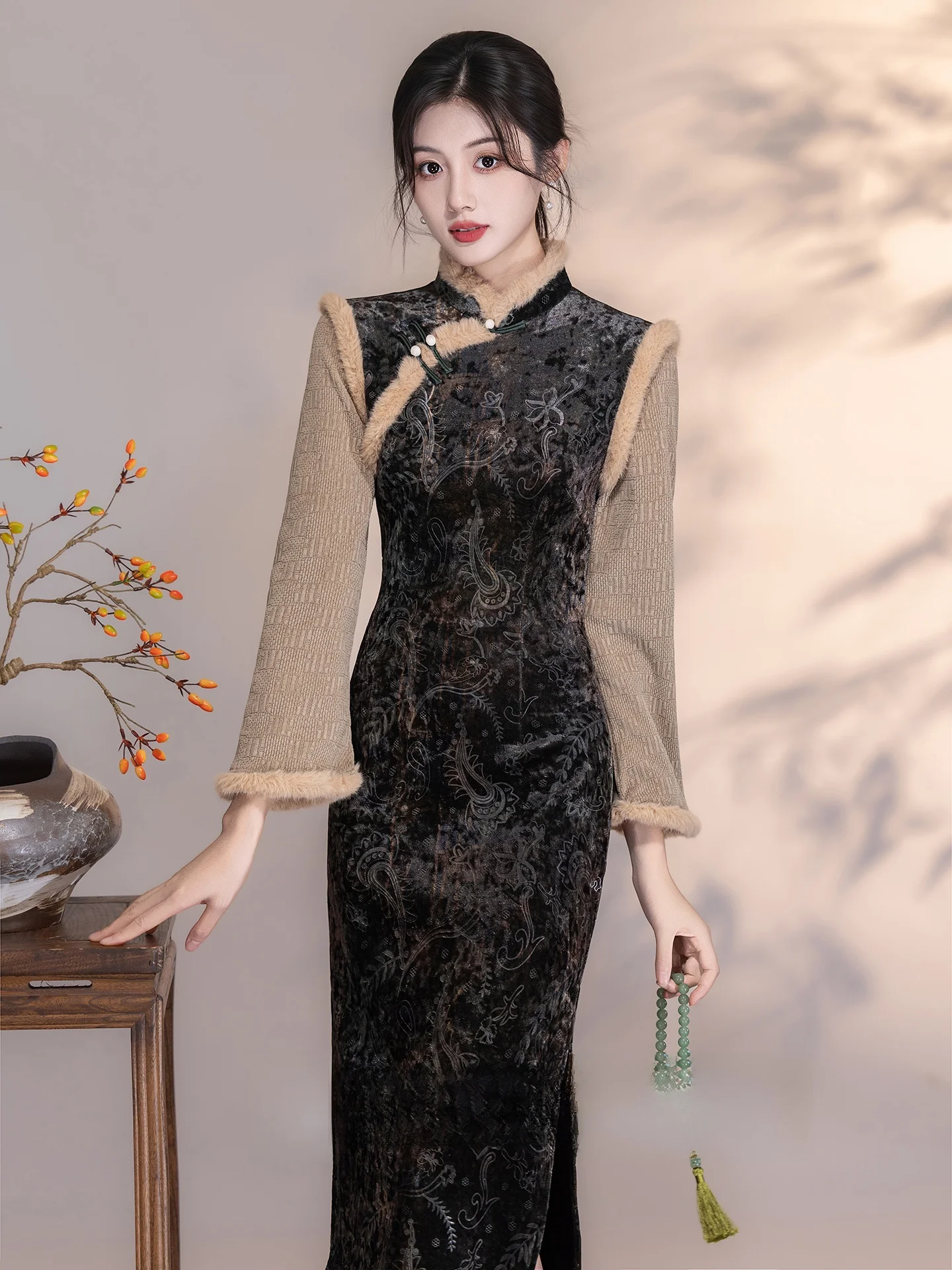 New 2026 Young Sle Thiened Long Sve Fro Coat with Fce Warm Chinese Sle Long Dr for Women Daily Wear Floral P...
New 2026 Young Sle Thiened Long Sve Fro Coat with Fce Warm Chinese Sle Long Dr for Women Daily Wear Floral P...