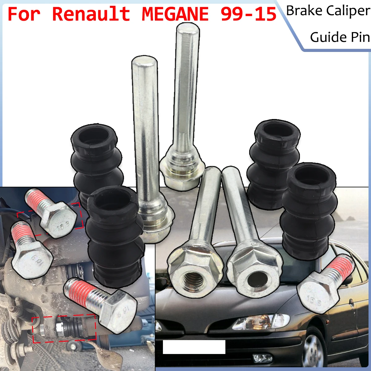 Brake Caliper Cylinder Slider Guide Pin For Disc Housing Bolts Rubber Bushing Boot Seal Repair Kit For Renault MEGANE 1999-2015
Brake Caliper Cylinder Slider Guide Pin For Disc Housing Bolts Rubber Bushing Boot Seal Repair Kit For Renault MEGANE 1999-2015