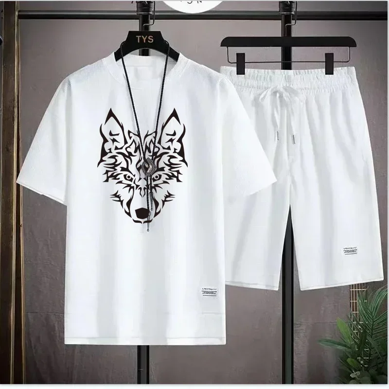 2024 Men's Summer Waffle Set Brand Fashion Casual T-shirt+Shorts Set Men's Sports Set Loose ComfortableSlow RunningQuick Dr
2024 Men's Summer Waffle Set Brand Fashion Casual T-shirt+Shorts Set Men's Sports Set Loose ComfortableSlow RunningQuick Dr
