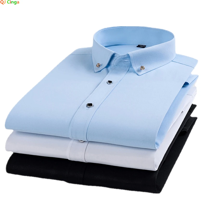 Solid Color Long Sleeve ShirtMen's Single Breasted Button Down Collar ShirtWhiteBlueBlackOptional Cotton40% Polyester60% Camisa
Solid Color Long Sleeve ShirtMen's Single Breasted Button Down Collar ShirtWhiteBlueBlackOptional Cotton40% Polyester60% Camisa