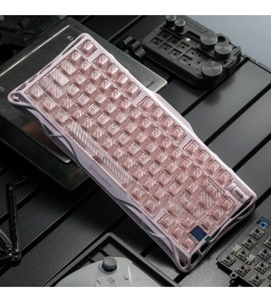 Braided carbon fiber keycap PC material Original light-transmitting 119-key pink Wooting and other mechanical keyboard
Braided carbon fiber keycap PC material Original light-transmitting 119-key pink Wooting and other mechanical keyboard
