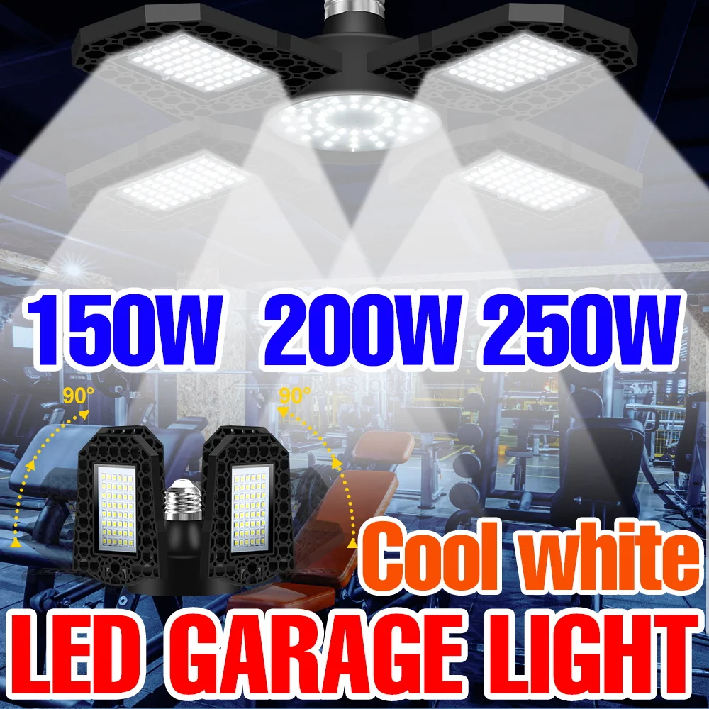 250W LED Garage Lights E27/E26 Workshop Lamps Foldable 220V Spotlight Bulbs Storehouse Basements Parking Lot Large Area Lighting
250W LED Garage Lights E27/E26 Workshop Lamps Foldable 220V Spotlight Bulbs Storehouse Basements Parking Lot Large Area Lighting