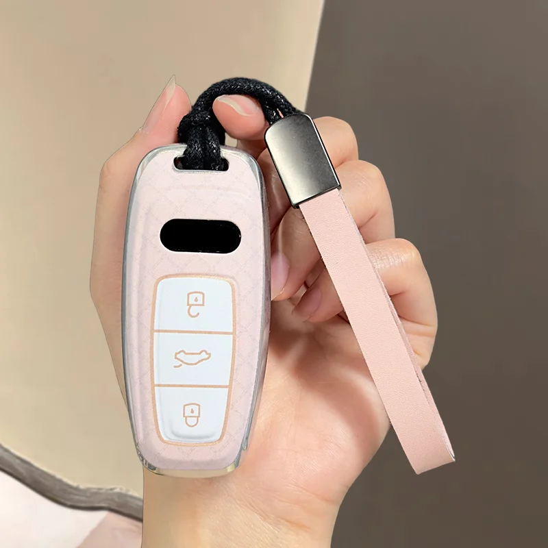 TPU Car Key Case Remote Cover Shell Holder Styling Keychain Fob For Audi A4L A5 A6L Q4 e-tron A7L Q5 Q6 RS6 RS7 R8 S4 S6 S7 S8
TPU Car Key Case Remote Cover Shell Holder Styling Keychain Fob For Audi A4L A5 A6L Q4 e-tron A7L Q5 Q6 RS6 RS7 R8 S4 S6 S7 S8