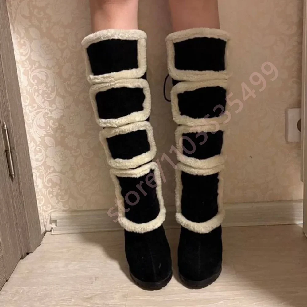 Элегантные зимние сапоги на высоком каблуке с плюшевой отделкой 2026, с круглым носком, на шнуровке, с помпонами, повседневные черные ботинки для вечеринок для женщин
Элегантные зимние сапоги на высоком каблуке с плюшевой отделкой 2026, с круглым носком, на шнуровке, с помпонами, повседневные черные ботинки для вечеринок для женщин