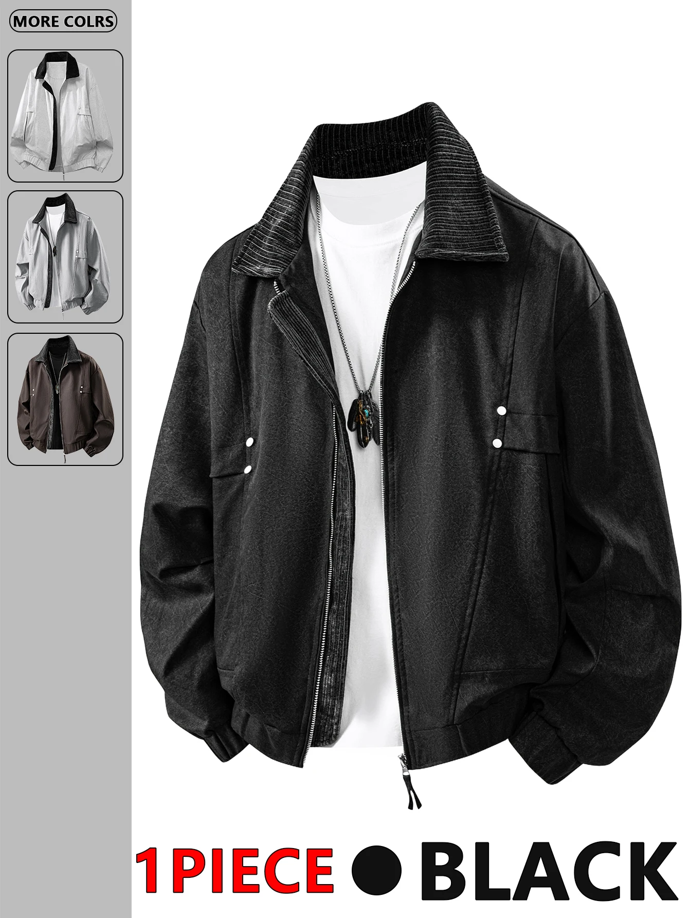 Autumn New Men's Lapel Jacket, Retro Workwear Style, Casual and Versatile, Crisp and Stylish Anti-Wrinkle Top
Autumn New Men's Lapel Jacket, Retro Workwear Style, Casual and Versatile, Crisp and Stylish Anti-Wrinkle Top