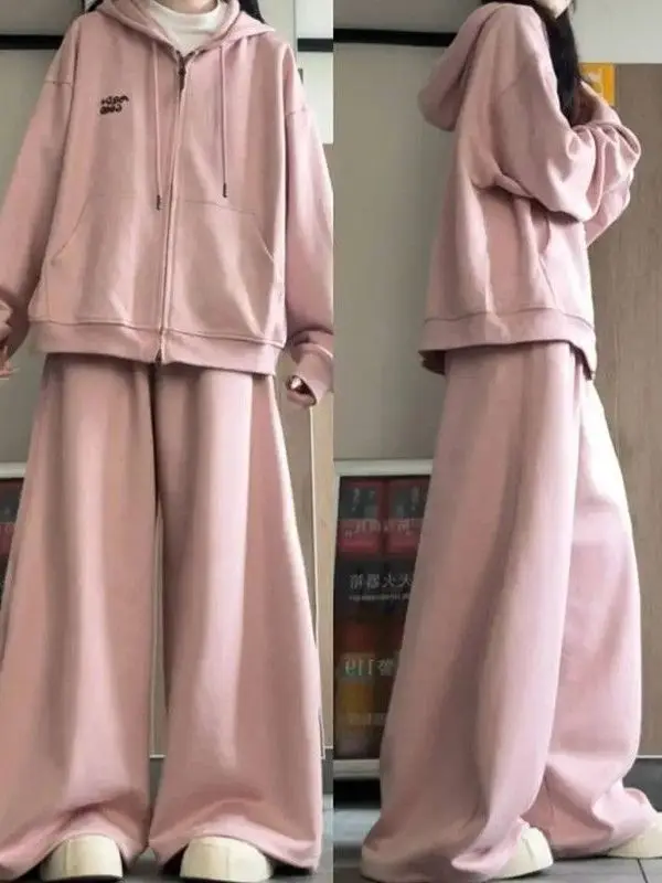 Большие размеры, осенне-зимний повседневный комплект спортивной одежды, женский открытый кардиган на подкладке, толстовка, широкие брюки, комплект из двух предметов
Большие размеры, осенне-зимний повседневный комплект спортивной одежды, женский открытый кардиган на подкладке, толстовка, широкие брюки, комплект из двух предметов