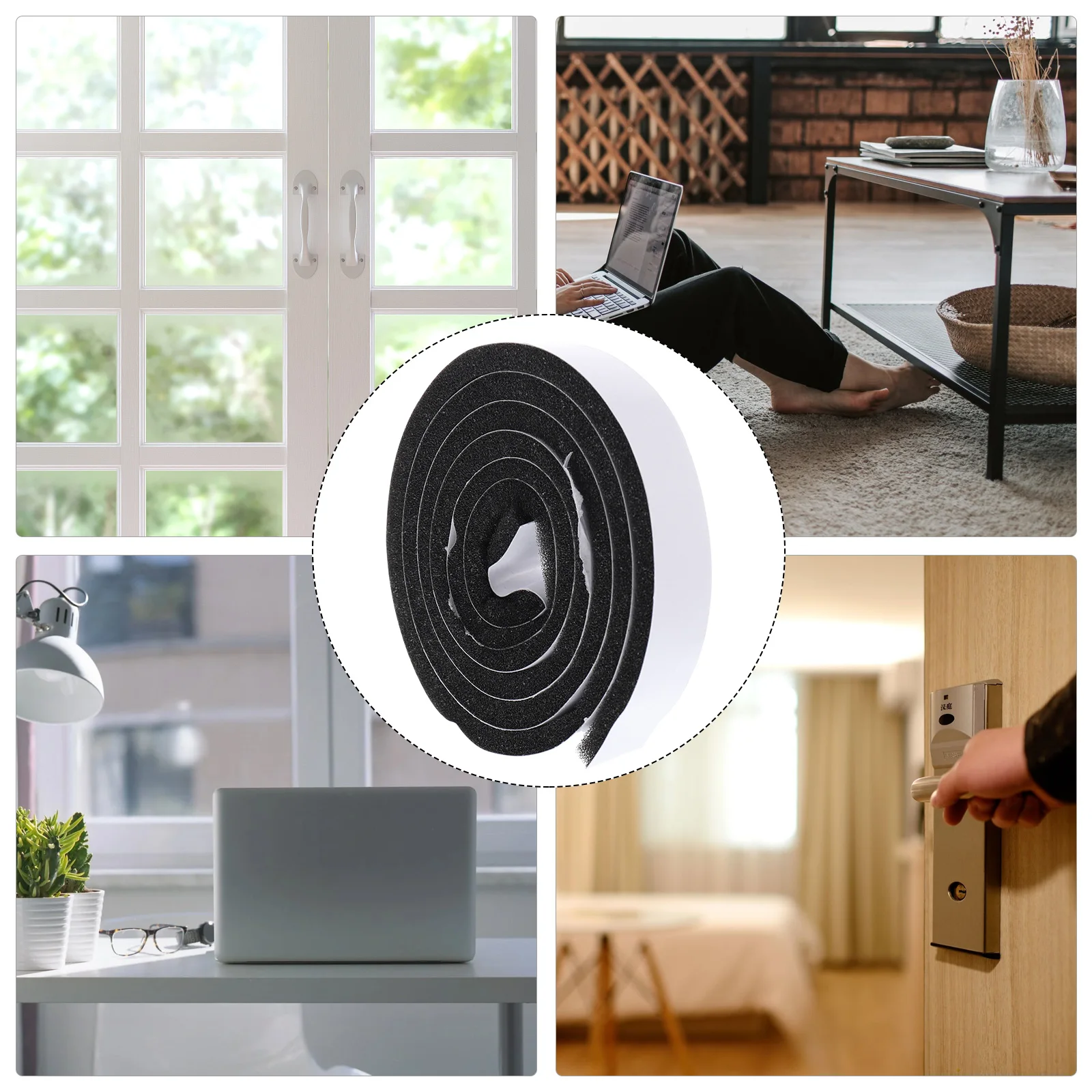 5 Sets Sealing Strip Self Adhesive Weatherproof Soundproof Dustproof Windproof Insulating EVA Long Flexible Door Window Hardware
5 Sets Sealing Strip Self Adhesive Weatherproof Soundproof Dustproof Windproof Insulating EVA Long Flexible Door Window Hardware