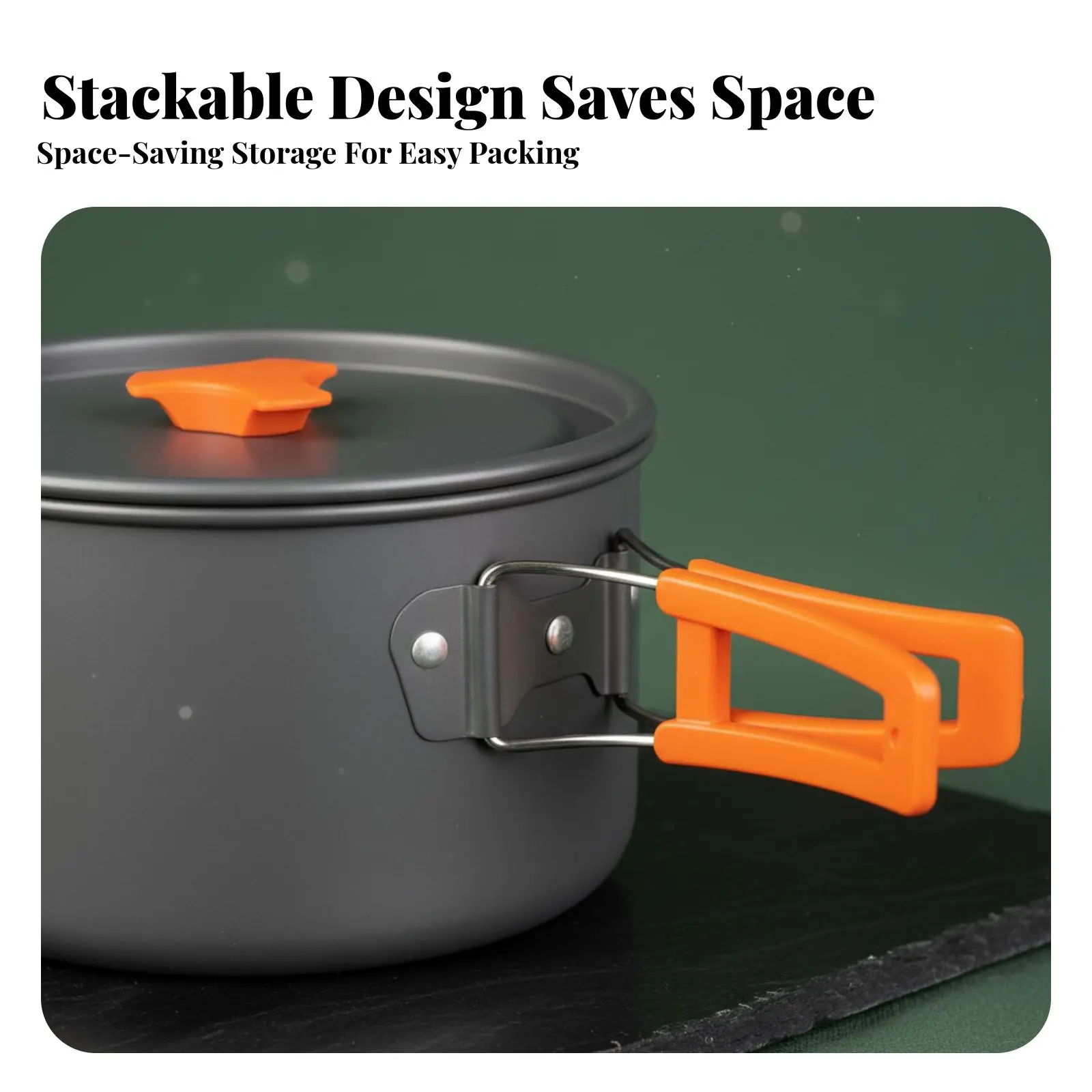 Outdoor Cookware Set, Camping Pot & Kettle, Lightweight, Portable, Outdoor Tableware, Hard Anodized Aluminum
Outdoor Cookware Set, Camping Pot & Kettle, Lightweight, Portable, Outdoor Tableware, Hard Anodized Aluminum