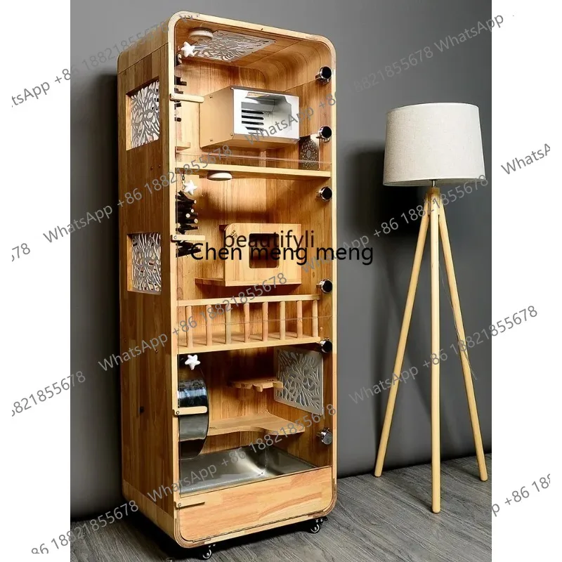 new Zq-Cat Villa Luxury Cabinet Cage, Dedicated Household Cage with Ice Mat, Large Castle, Solid Wood
new Zq-Cat Villa Luxury Cabinet Cage, Dedicated Household Cage with Ice Mat, Large Castle, Solid Wood