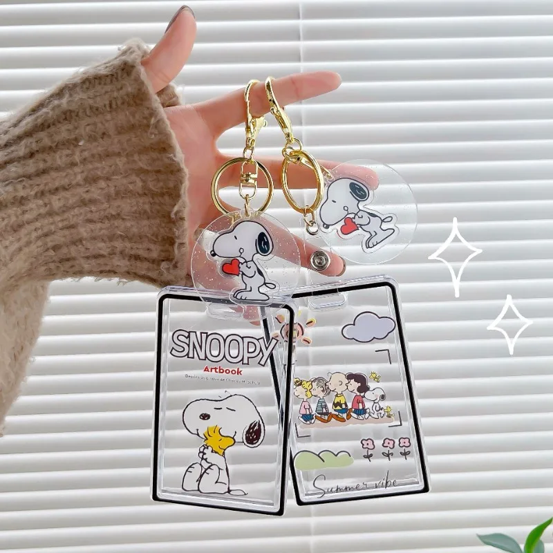 SNOOPY Keychain Anime Cartoon Bag Pendant Key Ring Men Women Keychain Accessories Student Bus transparent ID Door Card Case
SNOOPY Keychain Anime Cartoon Bag Pendant Key Ring Men Women Keychain Accessories Student Bus transparent ID Door Card Case
