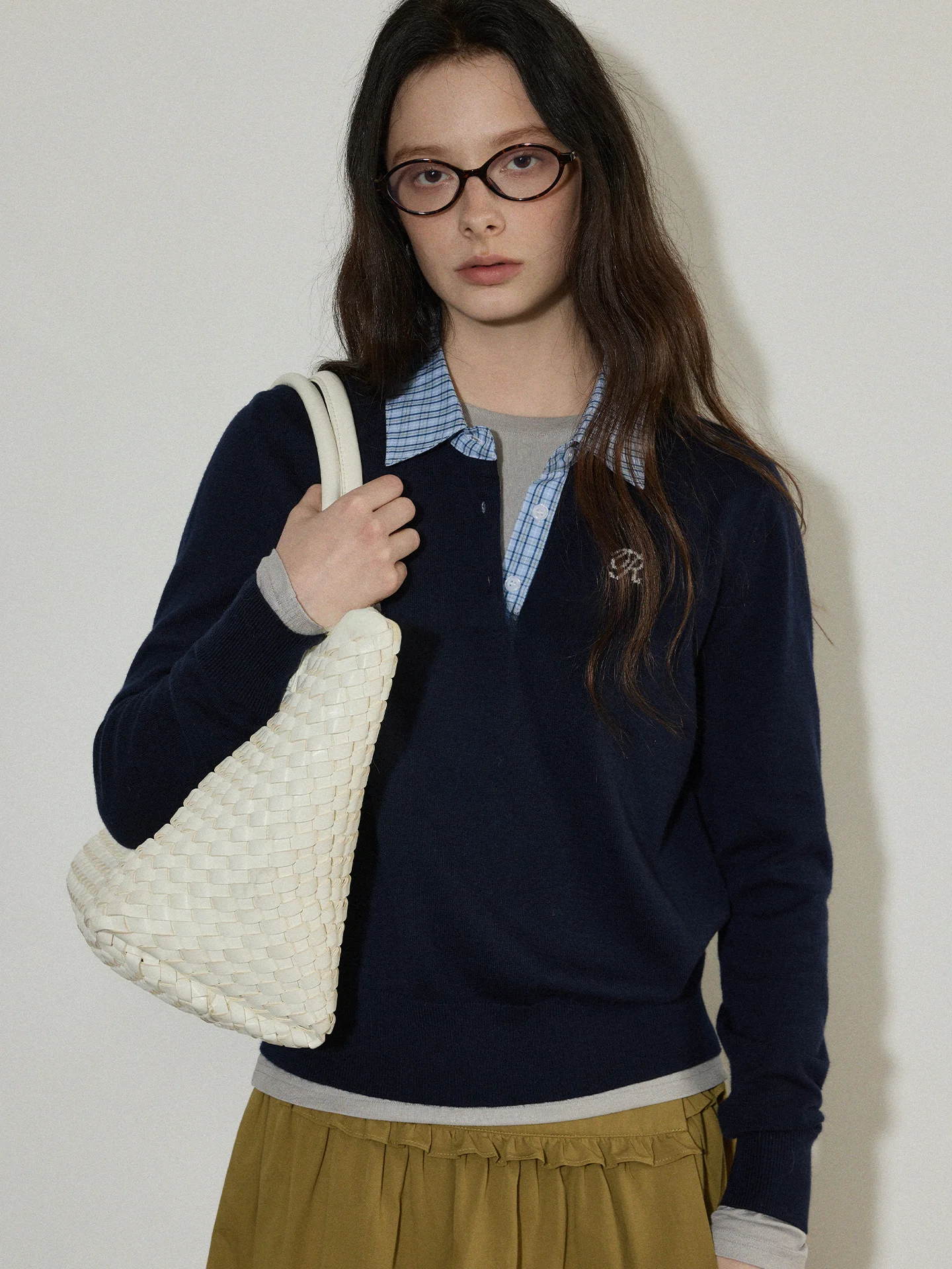 Loose Knitted Sweater Women's Spring New Sle Simple Plaid Patchwork Collar Fake Two-Piece Long Sve Top Commute Sle
Loose Knitted Sweater Women's Spring New Sle Simple Plaid Patchwork Collar Fake Two-Piece Long Sve Top Commute Sle