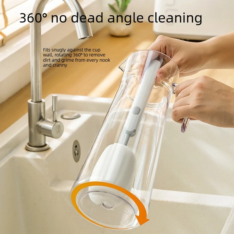 Cup brush long handle household cup brush special artifact bottle brush water cup brush cleaning and decontamination sponge brush
Cup brush long handle household cup brush special artifact bottle brush water cup brush cleaning and decontamination sponge brush