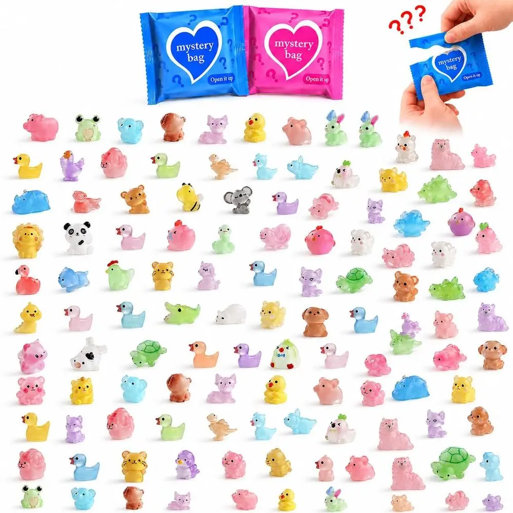 100 PCS Mystery Bag Mini Resin Animals, Glow in The k Tiny Animal igurines Blind Bags Bulk, Cute Mini Resin igures Surprise Box
100 PCS Mystery Bag Mini Resin Animals, Glow in The k Tiny Animal igurines Blind Bags Bulk, Cute Mini Resin igures Surprise Box