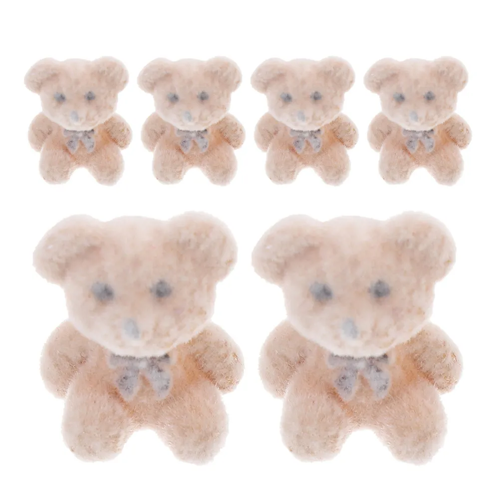6Pcs Mini Flocked Bears Soft Miniature Animals Wedding Party Favor Birthday Cake Decorations DIY Craft Supplies Charm Accessory
6Pcs Mini Flocked Bears Soft Miniature Animals Wedding Party Favor Birthday Cake Decorations DIY Craft Supplies Charm Accessory