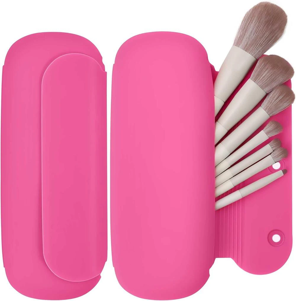 2-in-1 Silicone Makeup Brush Organizer - Storage Pouch with Cleaning Mat | Portable Travel Cosmetic Brush Case
2-in-1 Silicone Makeup Brush Organizer - Storage Pouch with Cleaning Mat | Portable Travel Cosmetic Brush Case