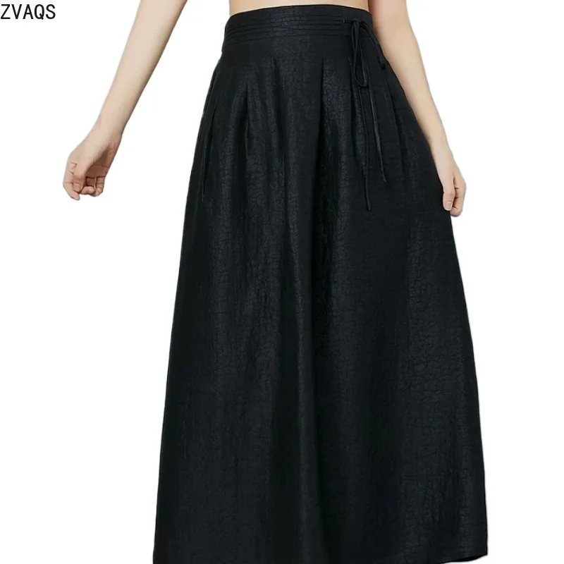 ZVAQS100% Mulberry Silk Women's Skirts2026 Summer Luxury Gambiered Long Swing Skirt Elegant High Waist Mother's Wear Юбка
ZVAQS100% Mulberry Silk Women's Skirts2026 Summer Luxury Gambiered Long Swing Skirt Elegant High Waist Mother's Wear Юбка