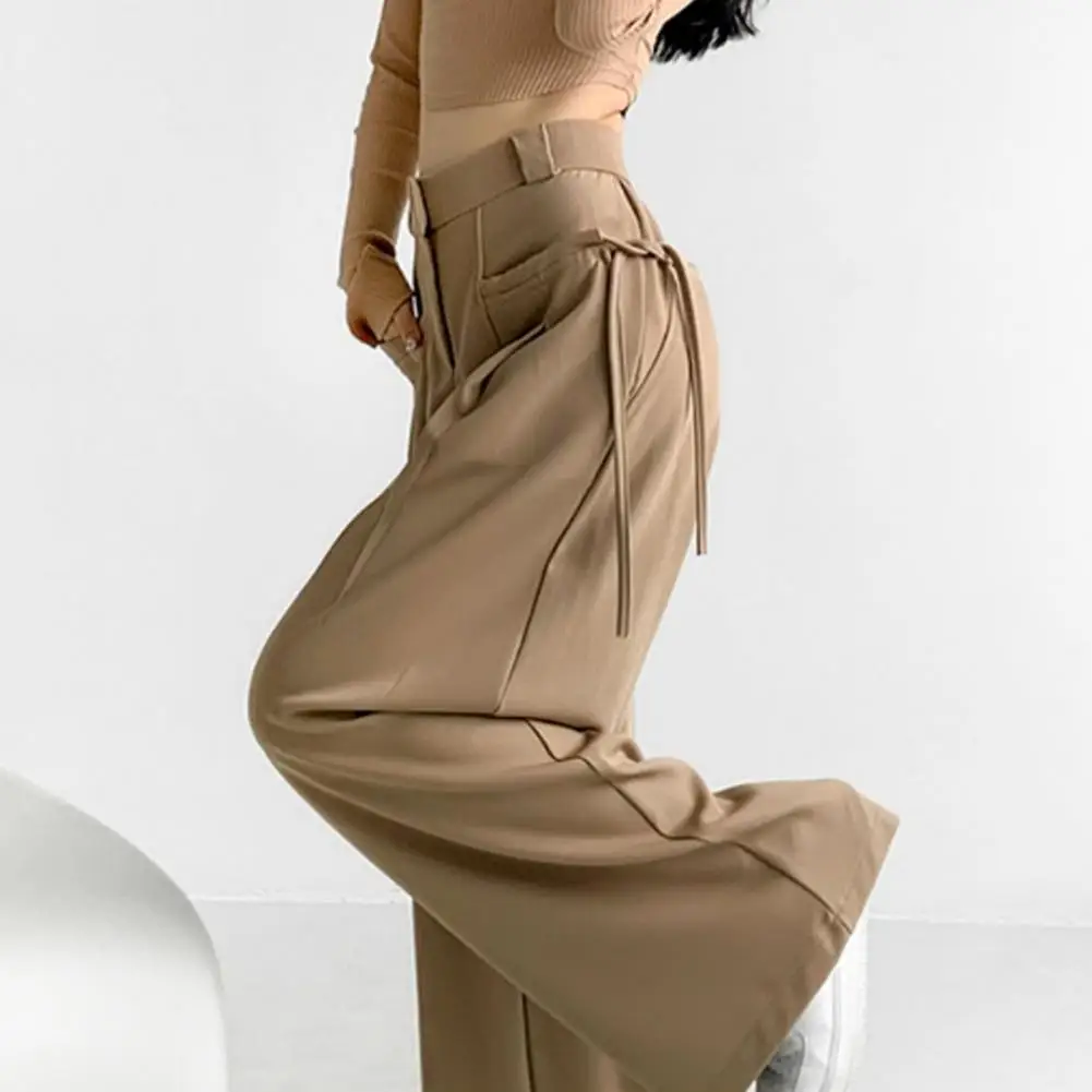 Fashionable Pleated Trousers Stylish Women's Wide Leg Pants with High Waist Pockets for Daily Wear Office for Spring for Women
Fashionable Pleated Trousers Stylish Women's Wide Leg Pants with High Waist Pockets for Daily Wear Office for Spring for Women
