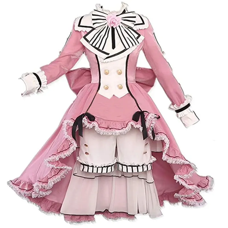 Anime Ciel Phantomhive Cosplay Costumes Pink Dresses Western style clothes Outfit Halloween Party Women Costume Sets
Anime Ciel Phantomhive Cosplay Costumes Pink Dresses Western style clothes Outfit Halloween Party Women Costume Sets