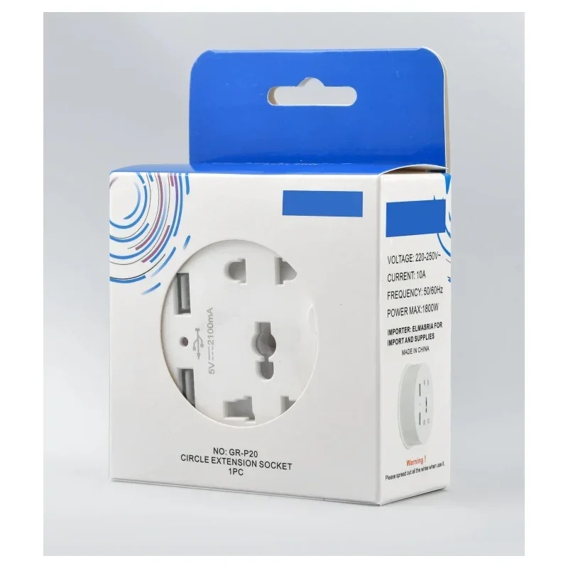 Travel Adapter Socket , EU Plug, Multifunctional 10A Socket with USB Power Portable Outlet with Cable 1.5m
Travel Adapter Socket , EU Plug, Multifunctional 10A Socket with USB Power Portable Outlet with Cable 1.5m