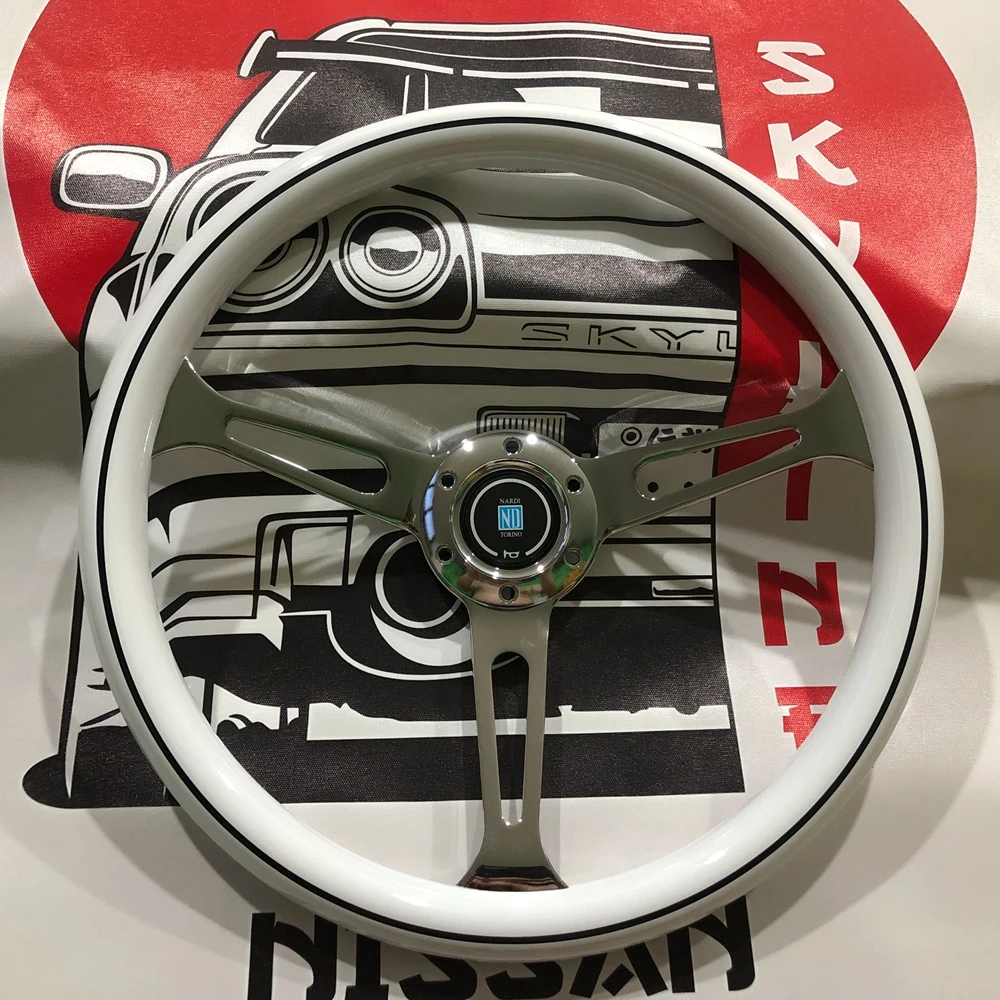 White Wood 380MM Wood Nardi Steering Wheel Car Rally Drift Racing Nardi Wood JDM Steering Wheel Volantes For VW HONDA TOYOTA BMW
White Wood 380MM Wood Nardi Steering Wheel Car Rally Drift Racing Nardi Wood JDM Steering Wheel Volantes For VW HONDA TOYOTA BMW
