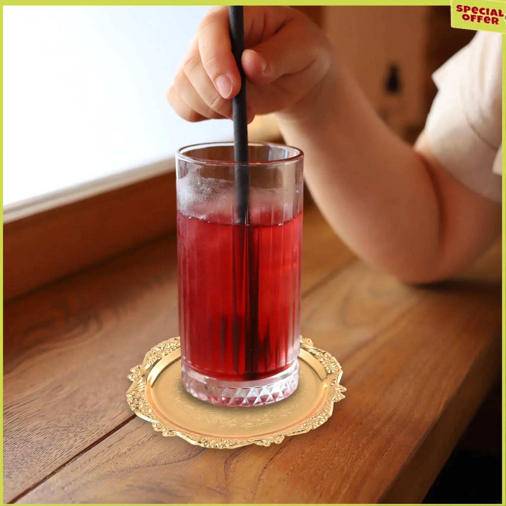 A34R Series 6 Piece Roller Coaster Creative Drink Coaster Decorative Frame Non-Slip Metal Coaster Desktop Display With Pole Fram
A34R Series 6 Piece Roller Coaster Creative Drink Coaster Decorative Frame Non-Slip Metal Coaster Desktop Display With Pole Fram