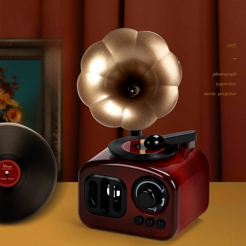 Vintage Gramophone Music Box Home Decoration Photography Props Indoor Artwork Holiday Gift
Vintage Gramophone Music Box Home Decoration Photography Props Indoor Artwork Holiday Gift