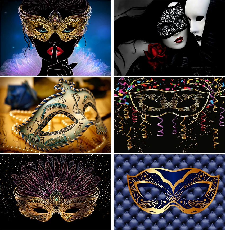Masquerade Ball Dance Party Backdrop for Party Decorations Black and Gold Masks Photo Background Dress-up Photo Booth Photocall
Masquerade Ball Dance Party Backdrop for Party Decorations Black and Gold Masks Photo Background Dress-up Photo Booth Photocall