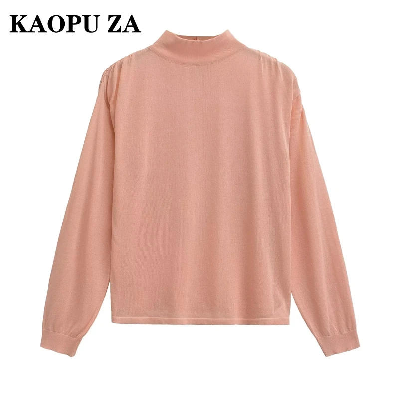 KAOPU ZA European Style 2024 Fall New women Fine Knit Half High Neck Long Sleeve Sweater woman Loose Knit Top
KAOPU ZA European Style 2024 Fall New women Fine Knit Half High Neck Long Sleeve Sweater woman Loose Knit Top