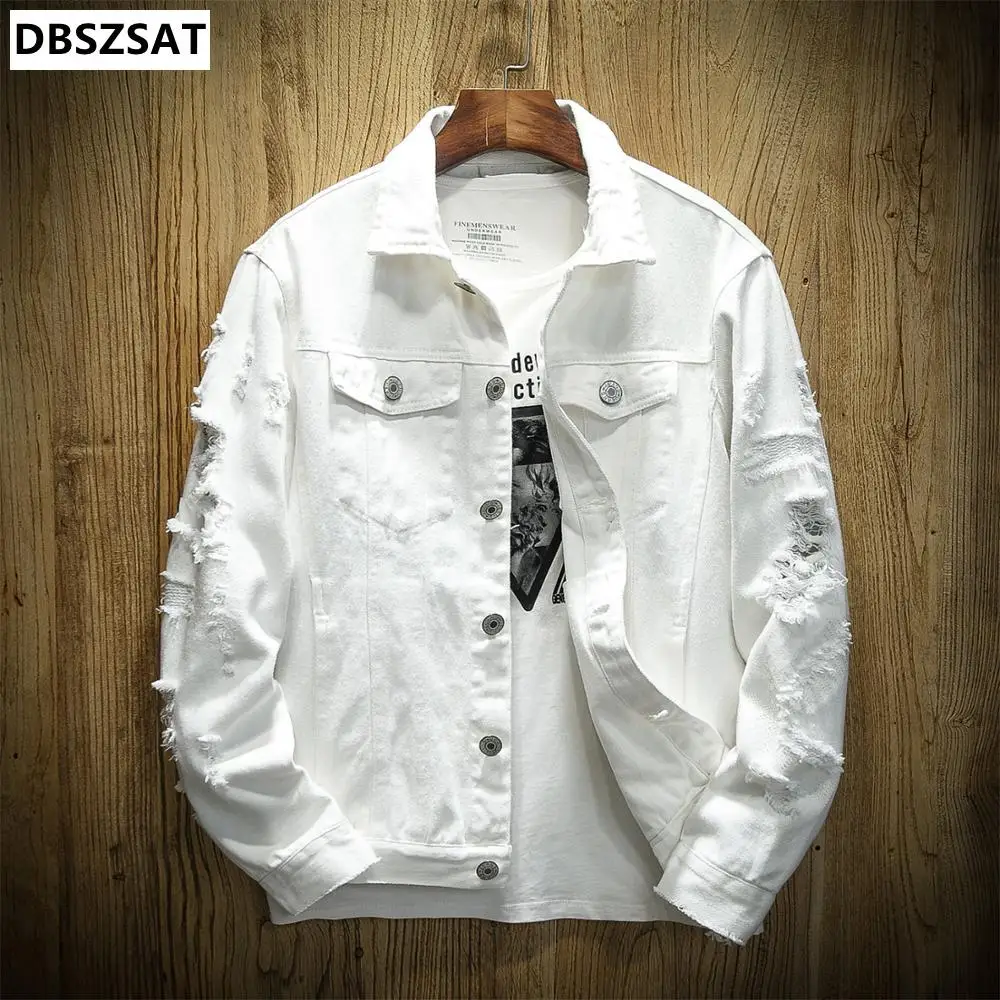 Autumn Hole Denim Jacket Men Ripped Cowboy Jackets Coat Male Slim Fit Solid Casual Coats Cotton Plus Size Hip Hop Jeans Jacket
Autumn Hole Denim Jacket Men Ripped Cowboy Jackets Coat Male Slim Fit Solid Casual Coats Cotton Plus Size Hip Hop Jeans Jacket