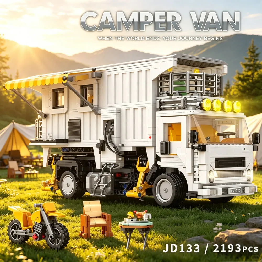 Camper Van Building Blocks Remoted Control Technical Apocalyptic RV Vehicle Model Assembly Bricks Toys for Gifts Adults 2193pcs
Camper Van Building Blocks Remoted Control Technical Apocalyptic RV Vehicle Model Assembly Bricks Toys for Gifts Adults 2193pcs