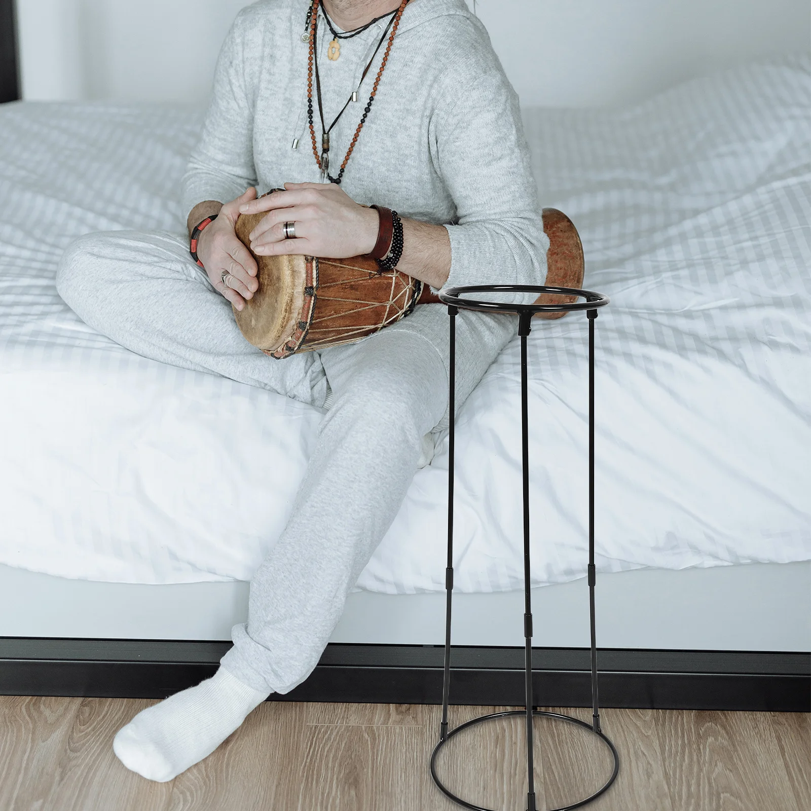 African Drum Stand For Adults: Adjustable Carbon Steel Hand Drum Holder, Stable Tripod Mount For Djembe Percussion
African Drum Stand For Adults: Adjustable Carbon Steel Hand Drum Holder, Stable Tripod Mount For Djembe Percussion