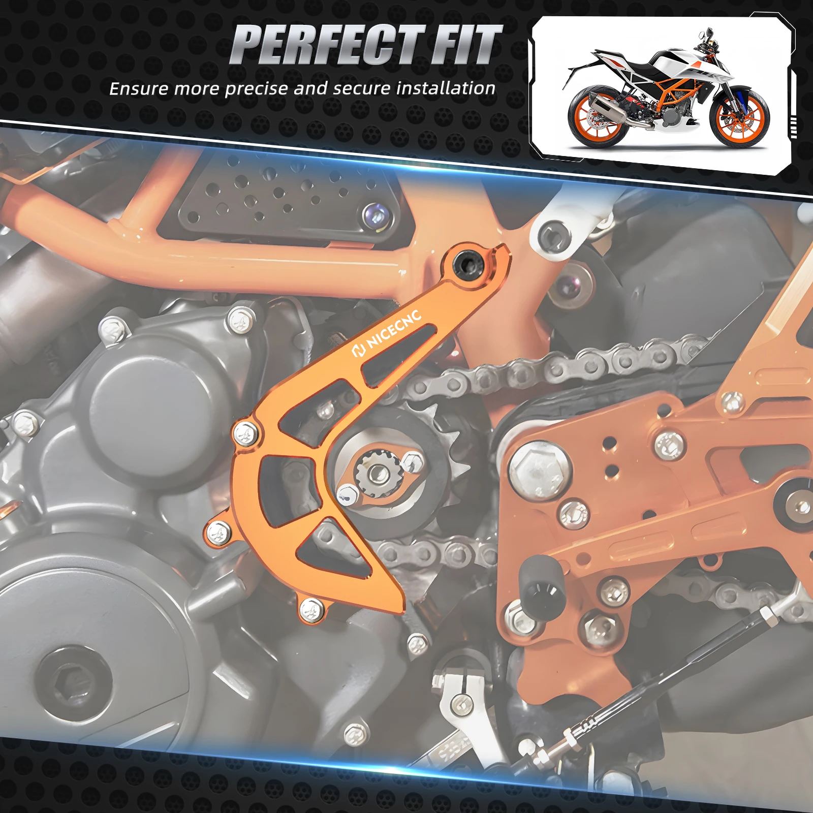 For 2017-2023 KTM 390 Duke Motorcycle Sprocket Cover Guard Chain Case Saver for KTM 390 Adventure 2020-2024 2023 2022 2021 2020
For 2017-2023 KTM 390 Duke Motorcycle Sprocket Cover Guard Chain Case Saver for KTM 390 Adventure 2020-2024 2023 2022 2021 2020