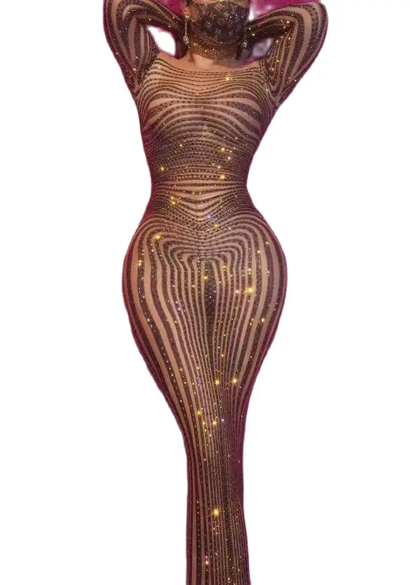 Sparkle Fashion Birthday Dress For Women New Drag Queen Outfit Singer Gogo Dancer Rhinestone Striped Bodycon
Sparkle Fashion Birthday Dress For Women New Drag Queen Outfit Singer Gogo Dancer Rhinestone Striped Bodycon