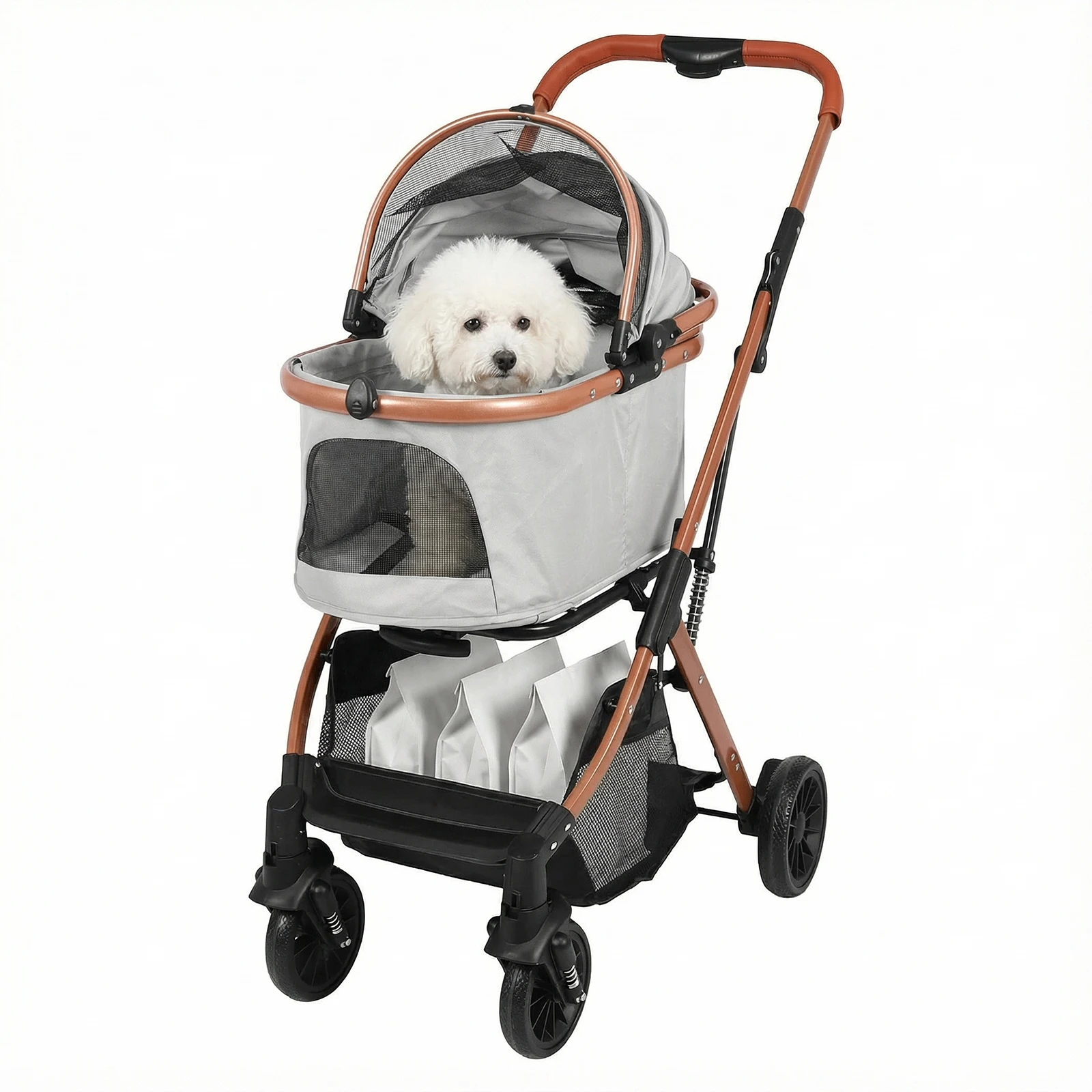 Folding Stroller All Terrain 4 Wheels Foldable Travel Jogger with Detachable Carrier with Sun Shades for Small Medium Dogs Cats
Folding Stroller All Terrain 4 Wheels Foldable Travel Jogger with Detachable Carrier with Sun Shades for Small Medium Dogs Cats
