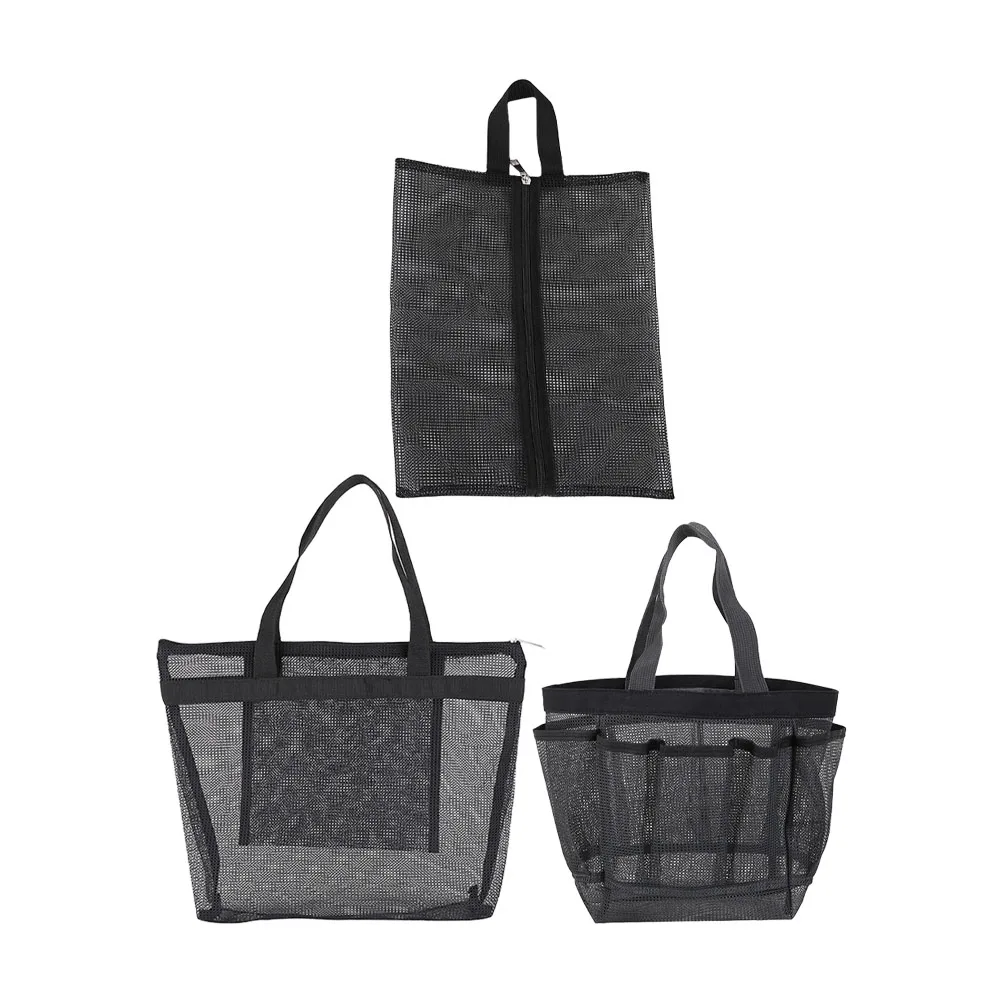 3pcs Mesh Bags Multi-Functional Portable Makeup Bag Travel Toiletry Pouch For Beach Hotel Airplane Lightweight Durable
3pcs Mesh Bags Multi-Functional Portable Makeup Bag Travel Toiletry Pouch For Beach Hotel Airplane Lightweight Durable