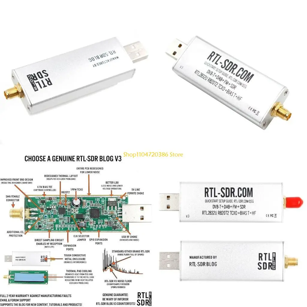K0EA Community Developed Rtl-Sdr Blog R820T2 RTL2832U from 500 Khz Up to 1.75 Ghz
K0EA Community Developed Rtl-Sdr Blog R820T2 RTL2832U from 500 Khz Up to 1.75 Ghz