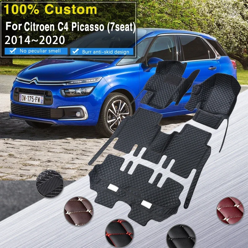 Качественные автомобильные коврики для Citroen Grand C4 Picasso SpaceTourer 7seat 2014 ~ 2020, нескользящий кожаный коврик, коврики, детали интерьера, автомобильные аксессуары
Качественные автомобильные коврики для Citroen Grand C4 Picasso SpaceTourer 7seat 2014 ~ 2020, нескользящий кожаный коврик, коврики, детали интерьера, автомобильные аксессуары