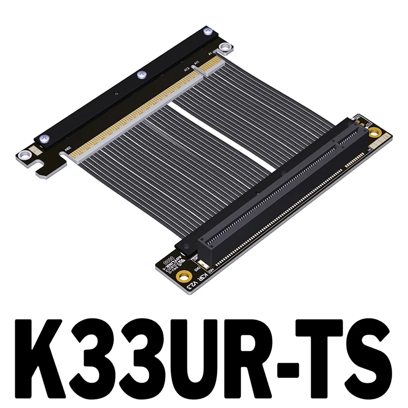 PCIe 5.0 x16 to x16 Reverse Extension Cable for ITX Chassis PCIe 5.0 x16 Full Speed 512G/bps (Max.) Graphics Video Card Riser
PCIe 5.0 x16 to x16 Reverse Extension Cable for ITX Chassis PCIe 5.0 x16 Full Speed 512G/bps (Max.) Graphics Video Card Riser