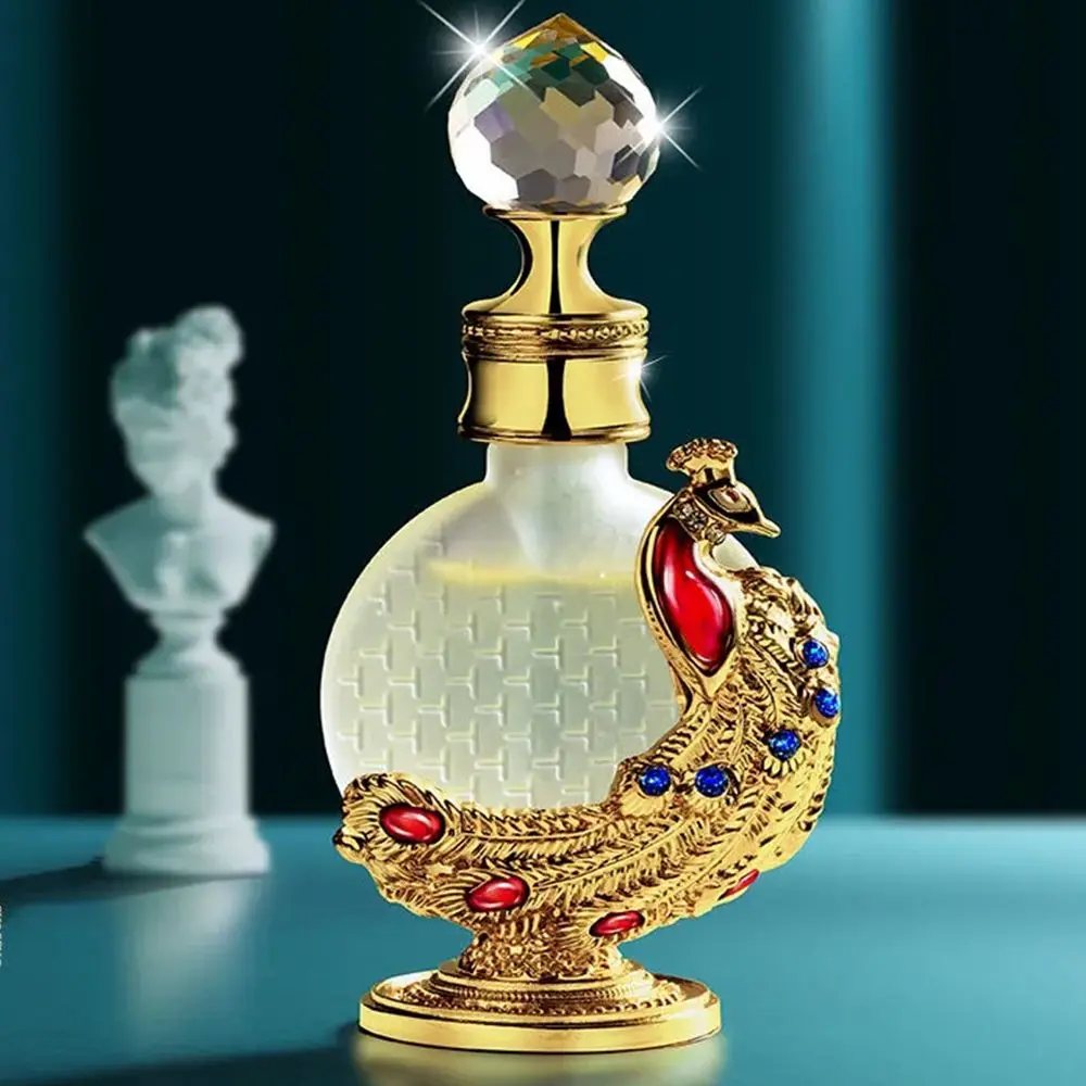 Women Cosmetics Container Peacock Wedding Strong sealing Perfume bottle Refillable bottle Arabian Style Essential Oil Bottle
Women Cosmetics Container Peacock Wedding Strong sealing Perfume bottle Refillable bottle Arabian Style Essential Oil Bottle