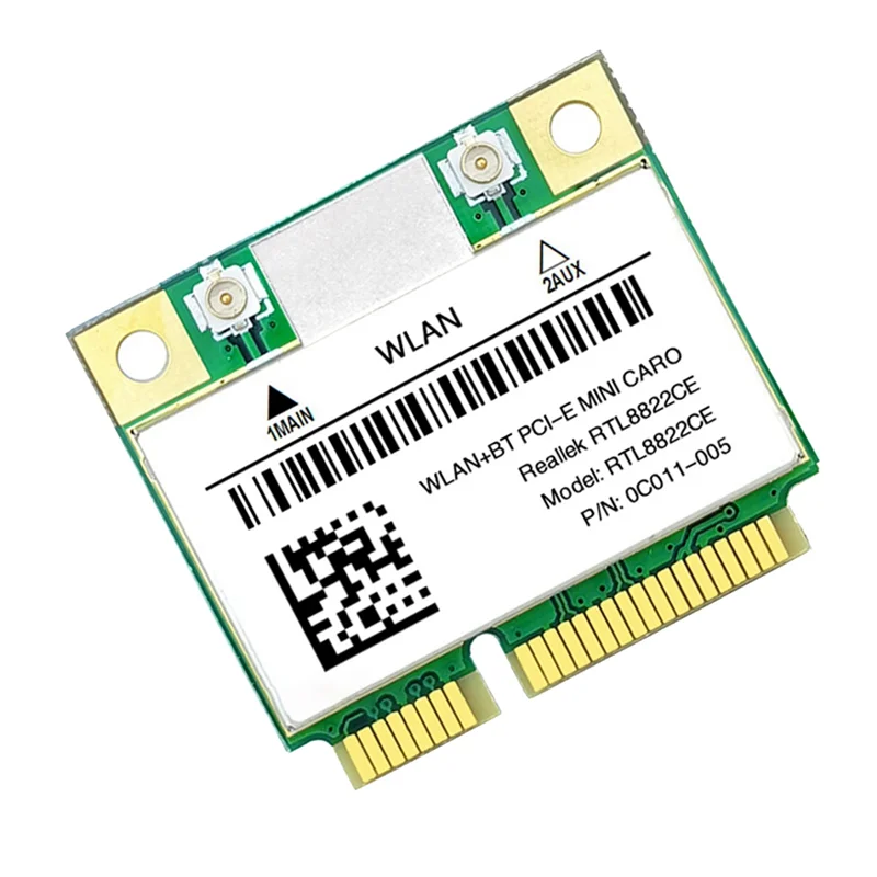L62ARTL8822CE Wi-Fi карта + антенна 1200 Мбит/с 2,4G + 5 ГГц 802.11AC Сетевой мини PCIe BT5.0 Поддержка ноутбука/ПК Windows 10/11
L62ARTL8822CE Wi-Fi карта + антенна 1200 Мбит/с 2,4G + 5 ГГц 802.11AC Сетевой мини PCIe BT5.0 Поддержка ноутбука/ПК Windows 10/11