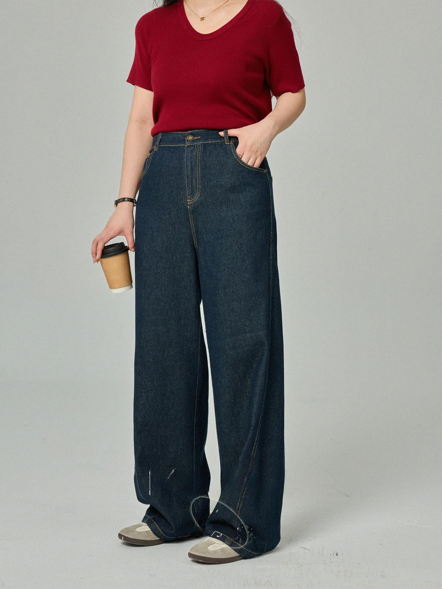 Женские винтажные джинсы больших размеров с прямыми штанинами, высокой талией, эластичные, утягивающие, длинные брюки, удобные хлопковые повседневные штаны
Женские винтажные джинсы больших размеров с прямыми штанинами, высокой талией, эластичные, утягивающие, длинные брюки, удобные хлопковые повседневные штаны